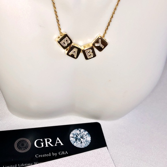 Jewelry - VVS gra certified diamond moisannitte pendant for BABY girl, passes diamond test